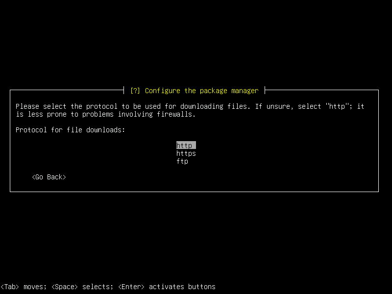 Debian 12 installation terminal screeshot