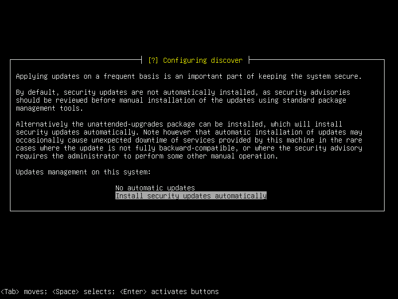 Debian 12 installation terminal screeshot