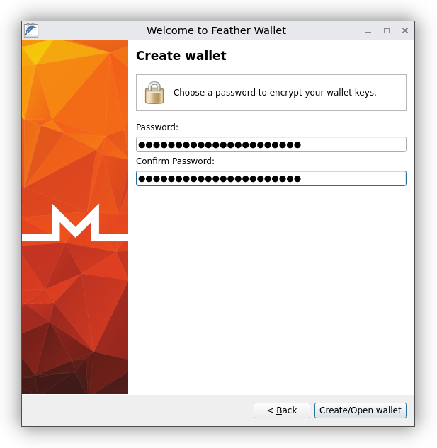 Featherwallet Application Screenshot