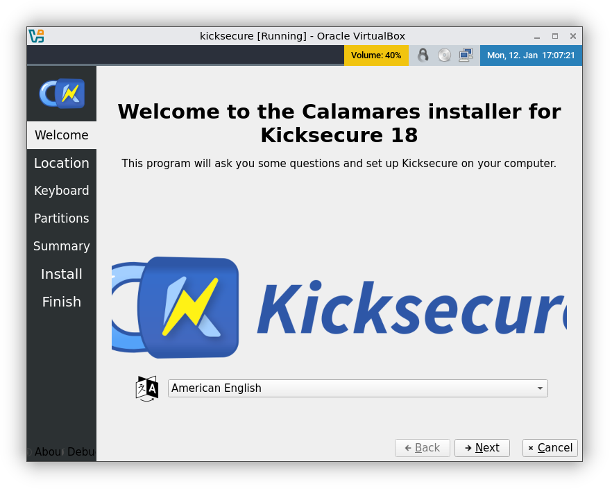 Kicksecure Installation